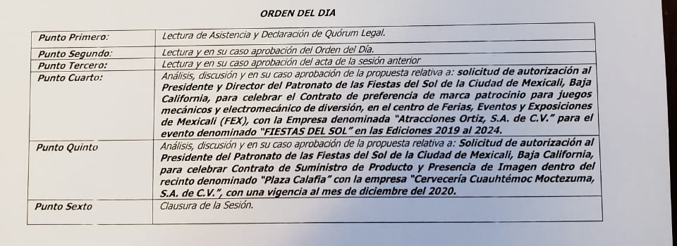 Analizarán regidores de Mexicali otorgar dos contratos con vigencia al 2020 y 2024