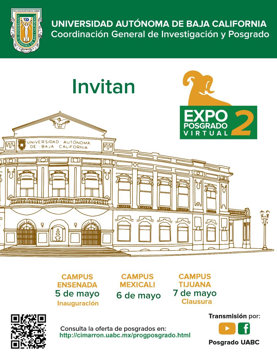 Invita UABC a participar en la Expo Posgrados