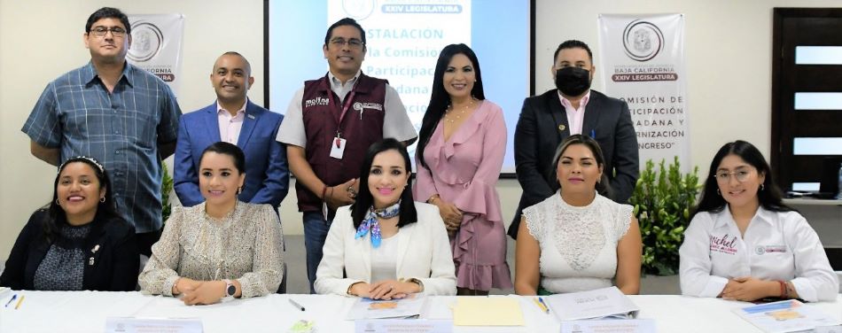 Preside diputada Amintha Briceño instalación de la comisión de participación ciudadana y modernización del Congreso de Baja California