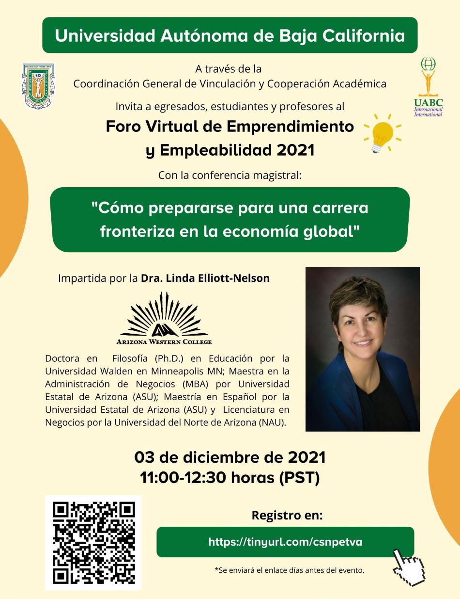 Invita UABC a egresados y estudiantes a participar en el Foro Virtual de  Emprendimiento y Empleabilidad – Columna Ocho