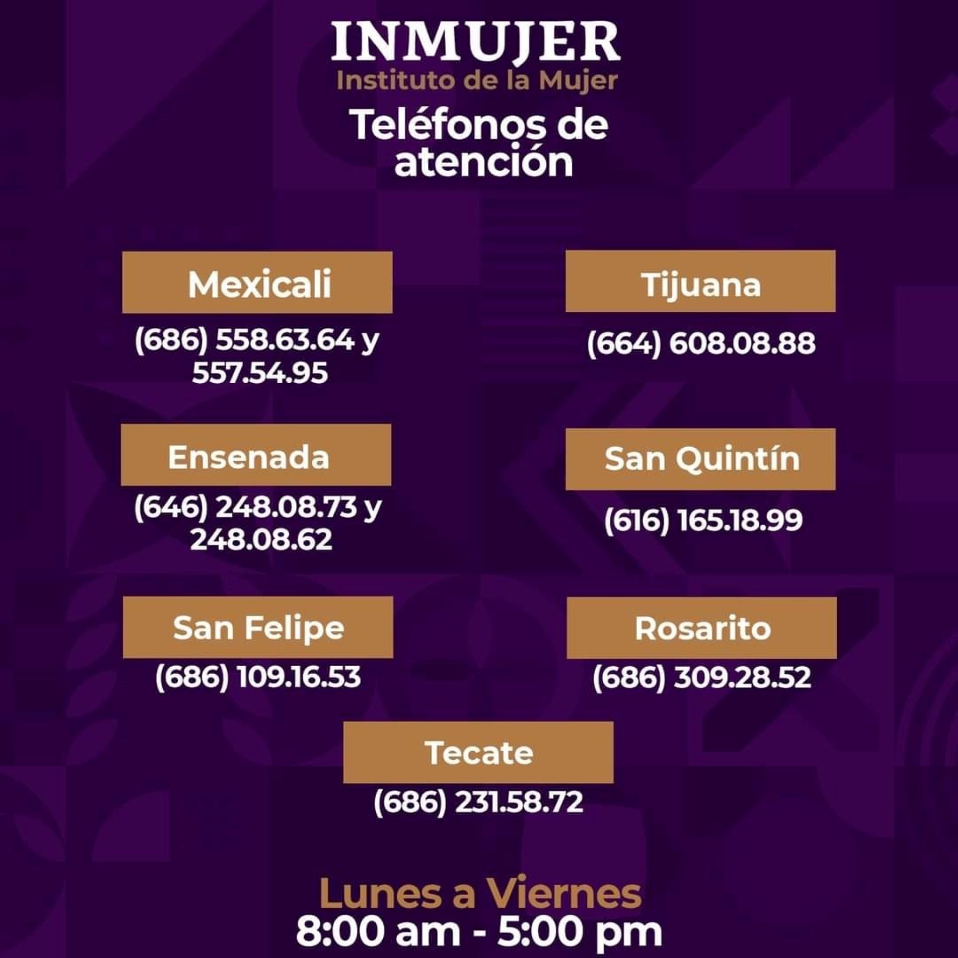 Promueve Inmujer denunciar hostigamiento y acoso sexual