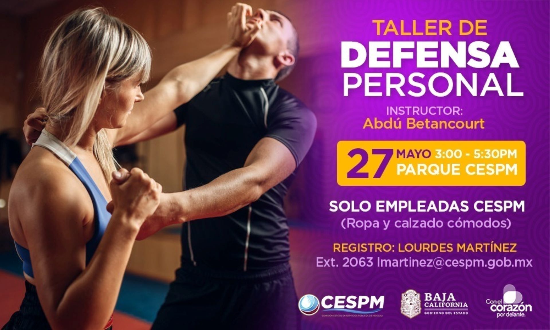 Impartirá CESPM curso de defensa personal a trabajadoras