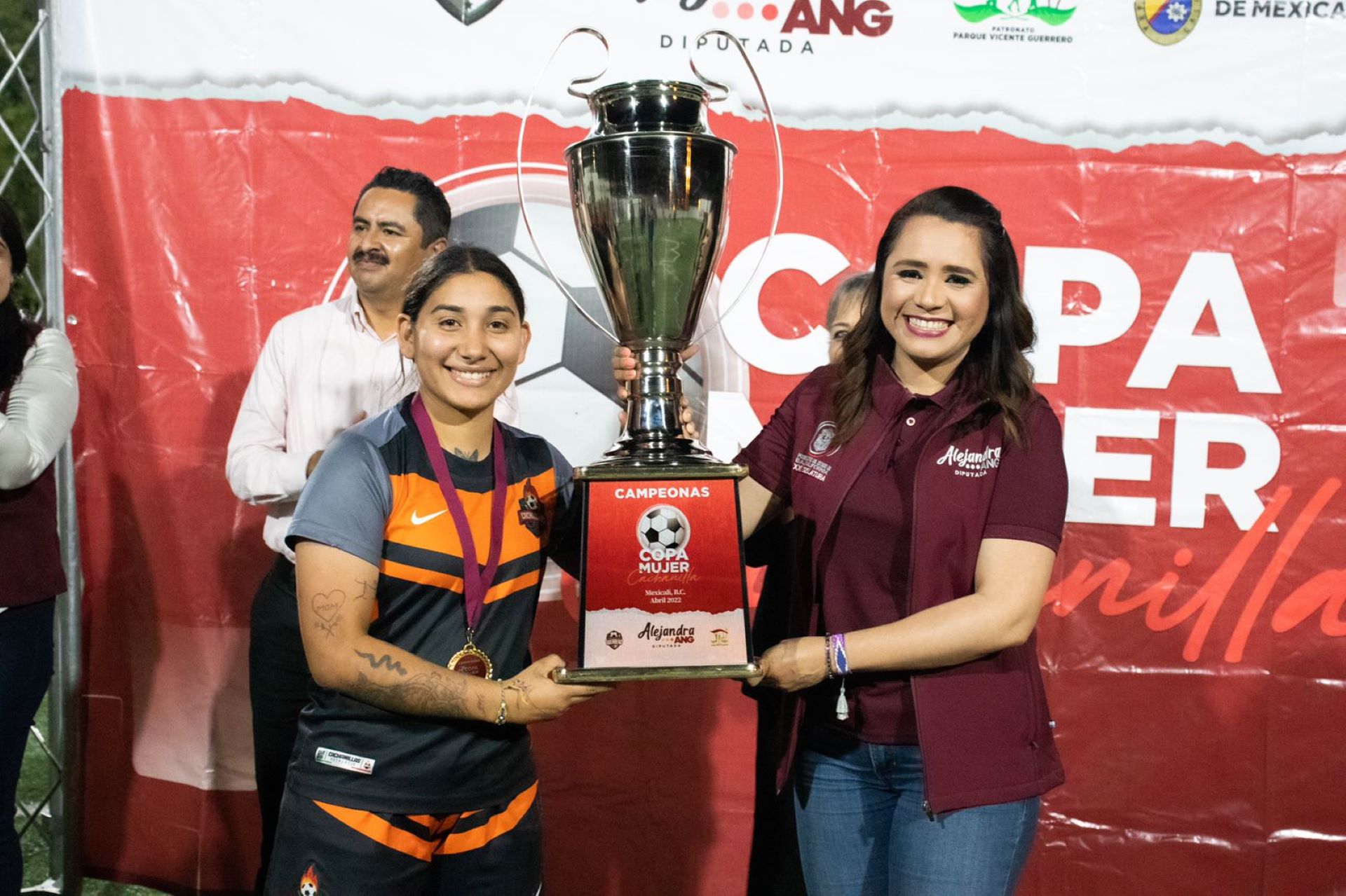 Diputada Ang concluye torneo “Copa Mujer Cachanilla”