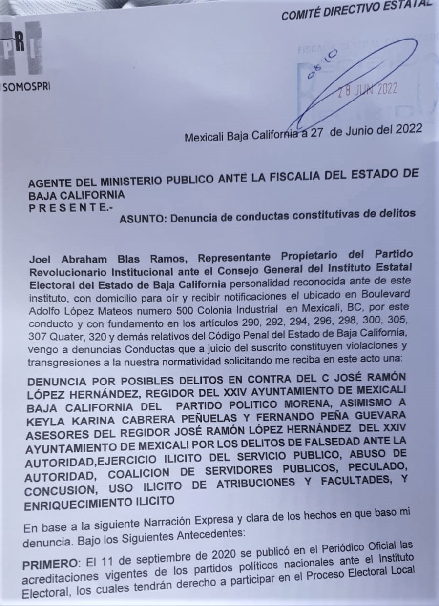 Miente el PRI, hay inconsitencias en la denuncia; No solicitaré licencia: Regidor, José Ramón López