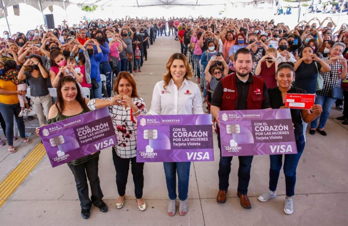 Reciben primer depósito beneficiarias de tarjeta violeta: Secretaría de Bienestar BC