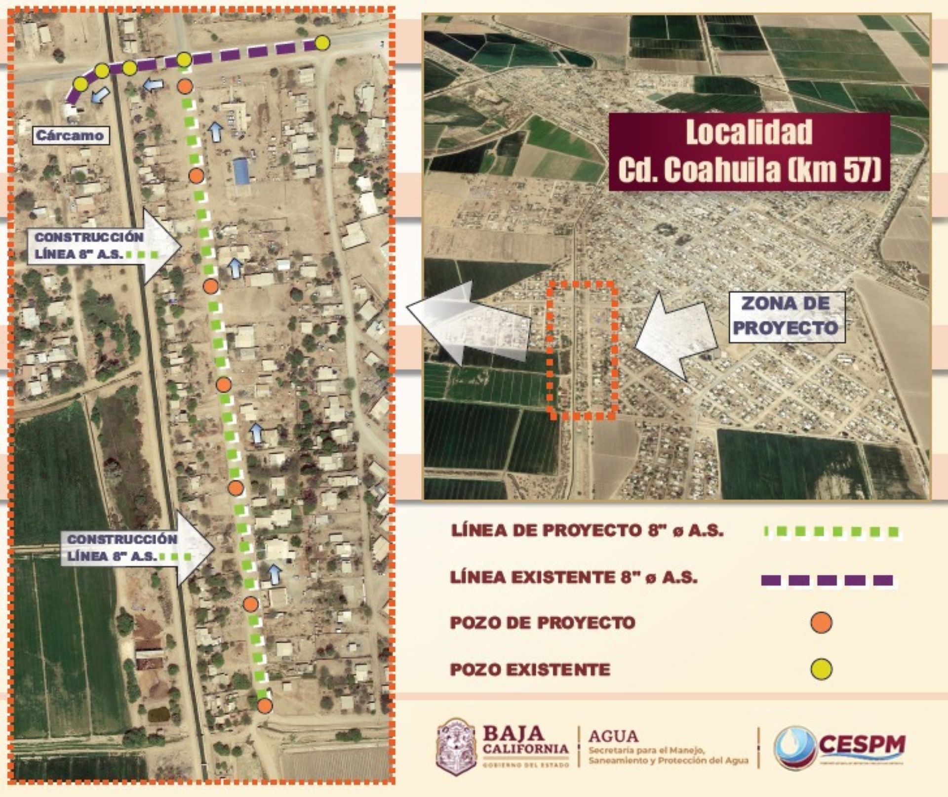 Continúa CESPM con obras de drenaje para el Valle de Mexicali