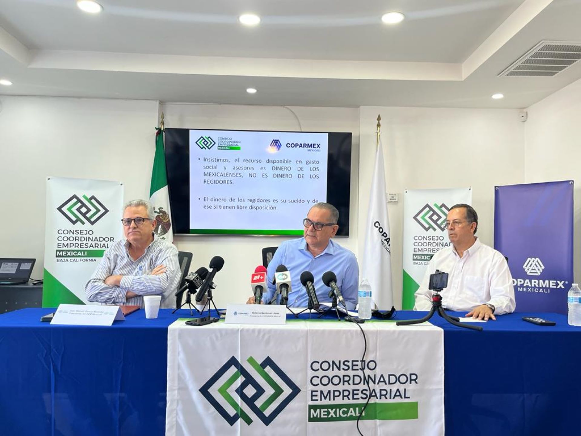 Partidas de gasto social y asesores de regidores deben transferirse para atender necesidades apremiantes de la ciudad: Insisten CCE y Coparmex Mexicali