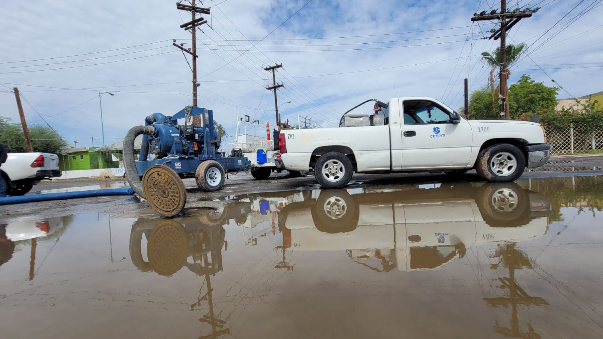 Atiende CESPM emergencias relacionadas con la tormenta eléctrica en Mexicali