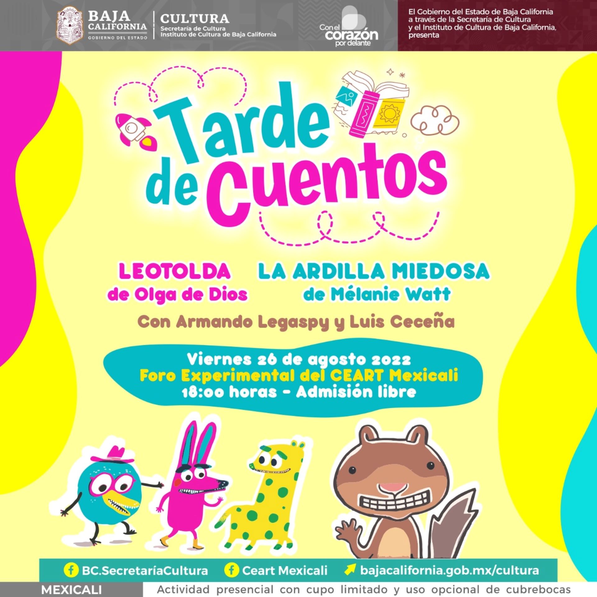 Comparten historias para público infantil en Ceart Mexicali