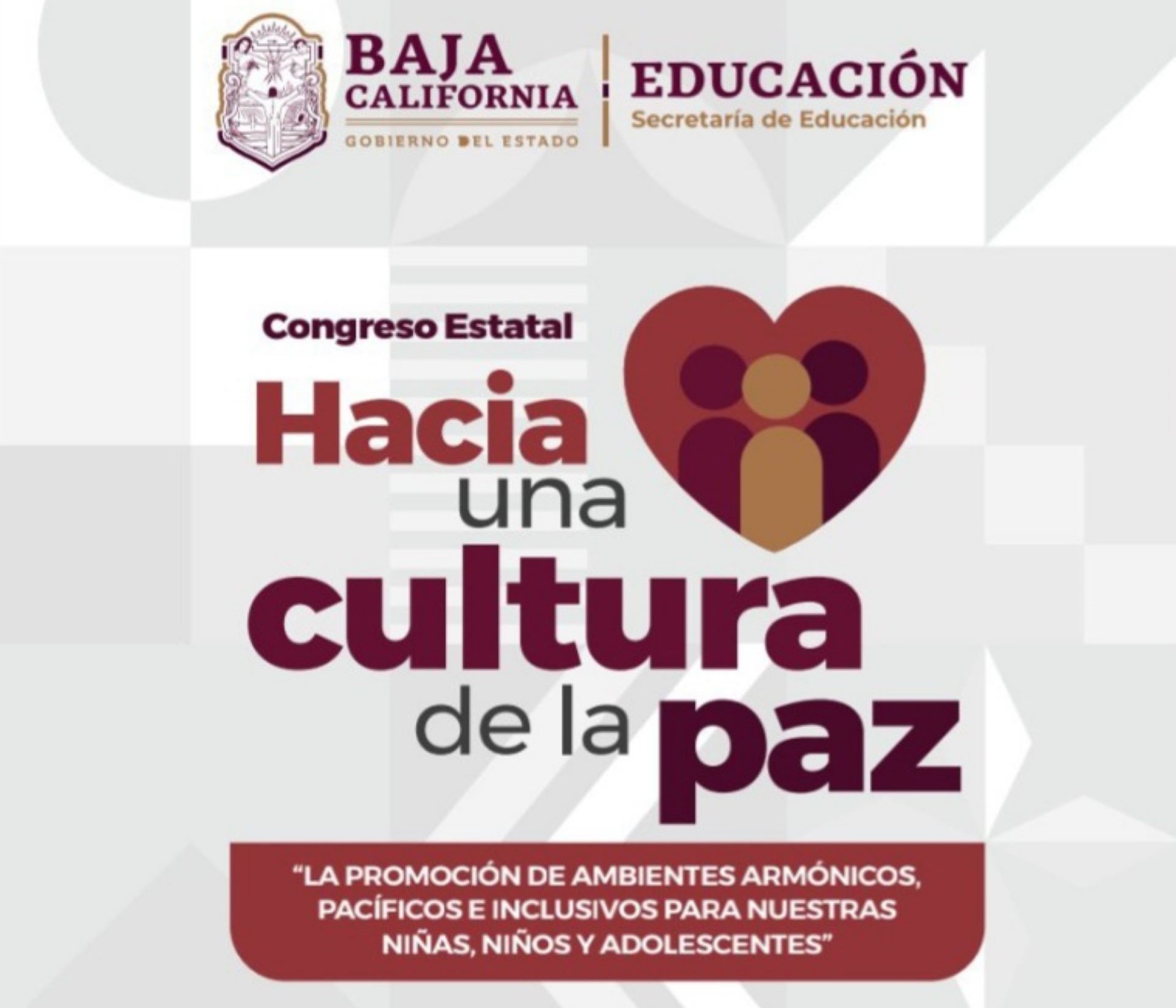 Realizará Secretaría de Educación Congreso Estatal sobre Cultura de la Paz