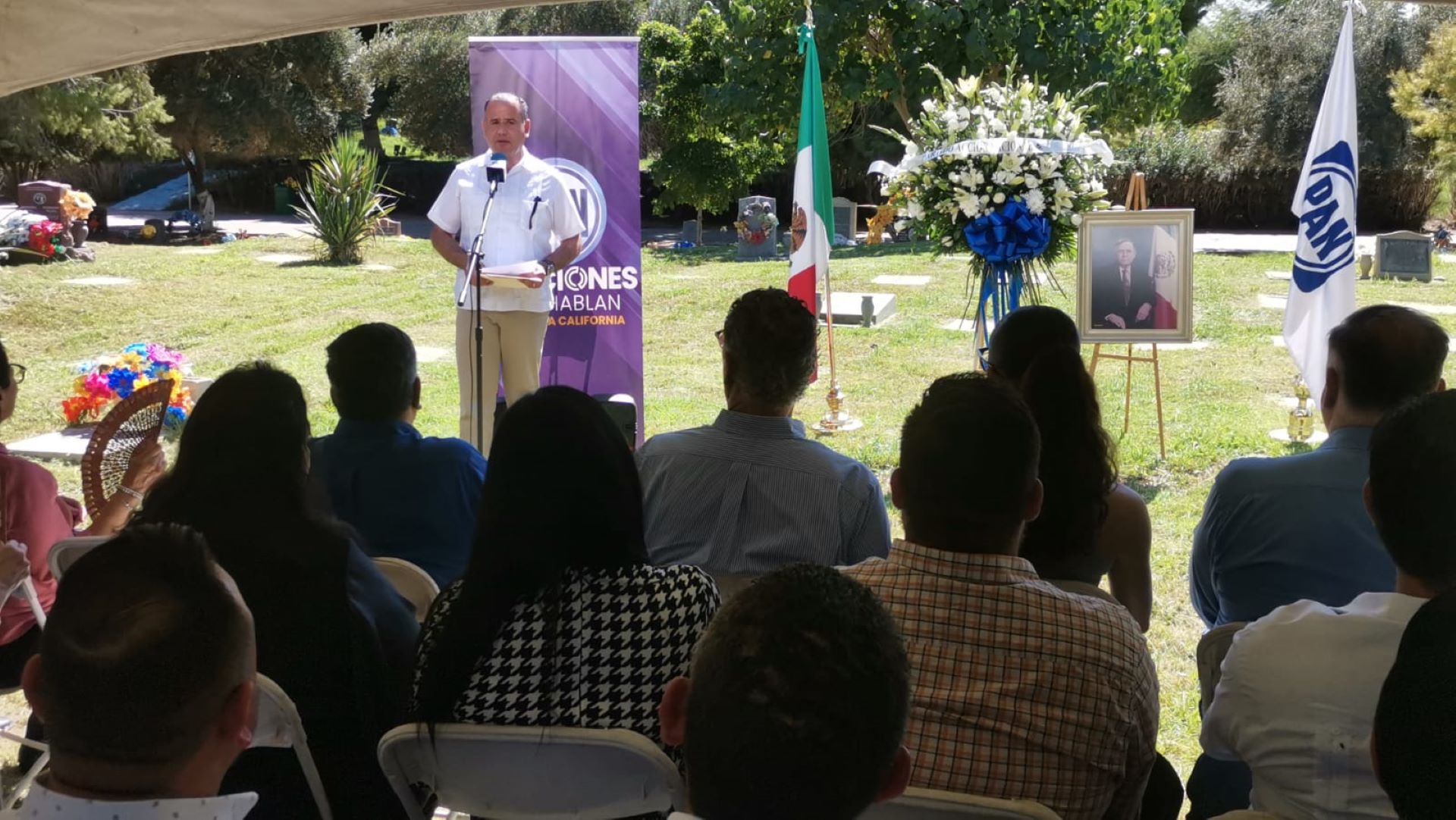 Rinde homenaje PAN de BC a ex gobernador Héctor Terán Terán