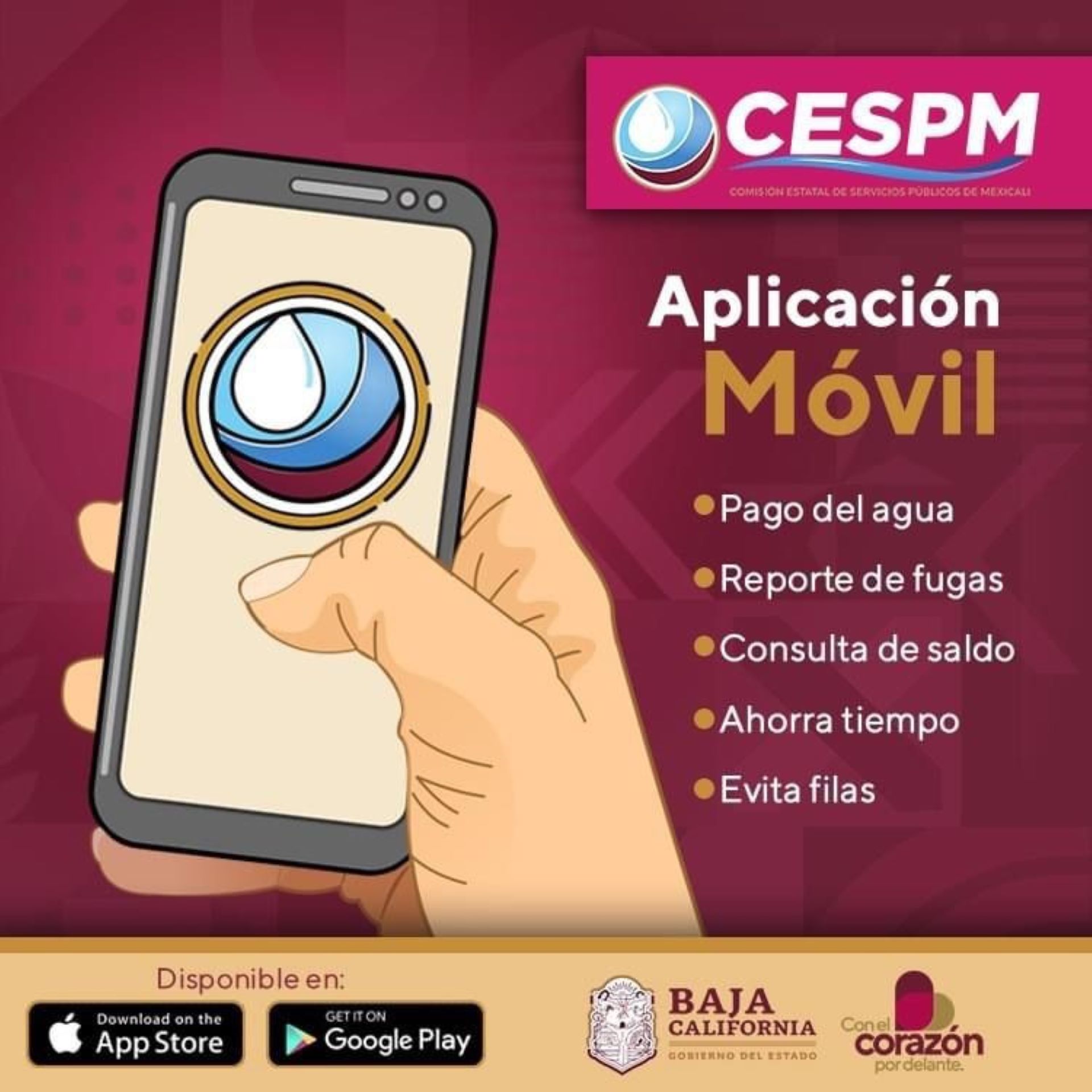 Invita CESPM a los usuarios a utilizar la aplicación móvil