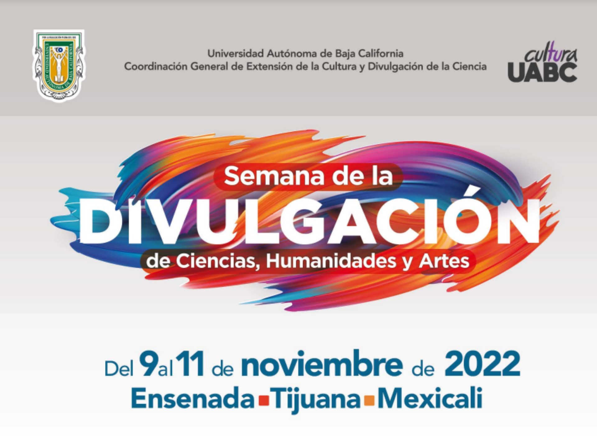 Se llevará a cabo la Semana de la  Divulgación de Ciencias, Humanidades y Artes