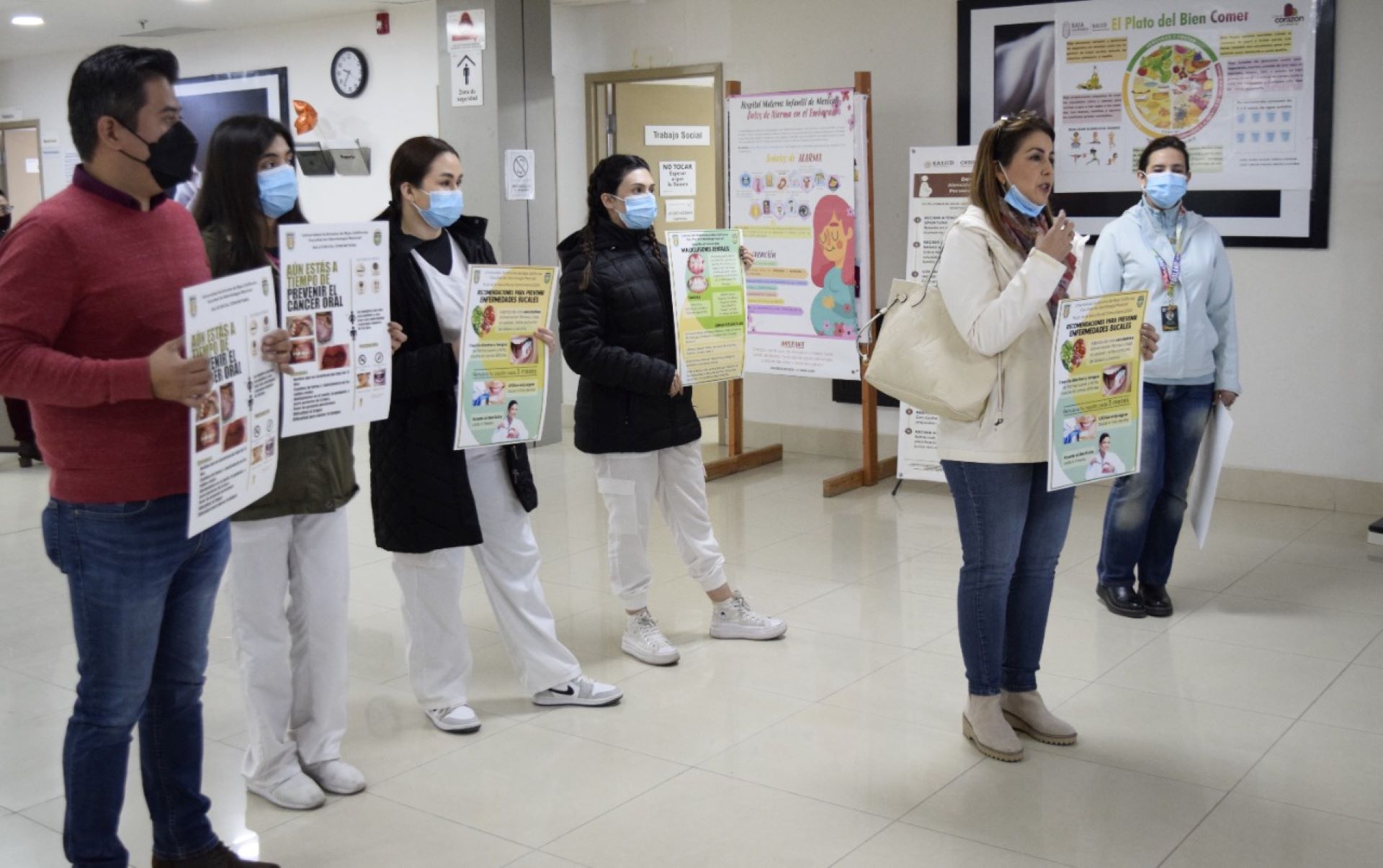 Colaboran Hospital Materno Infantil y Policlínica Universitaria para promover la salud bucal