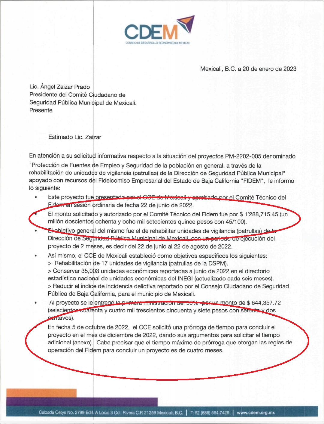 DSPM incumplió con reglas y normativas del FIDEM para la reparación de patrullas: CDEM