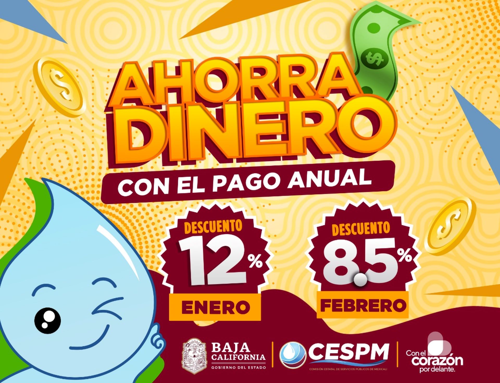 Invita Cespm a ahorrar con el pago anual del servicio de agua