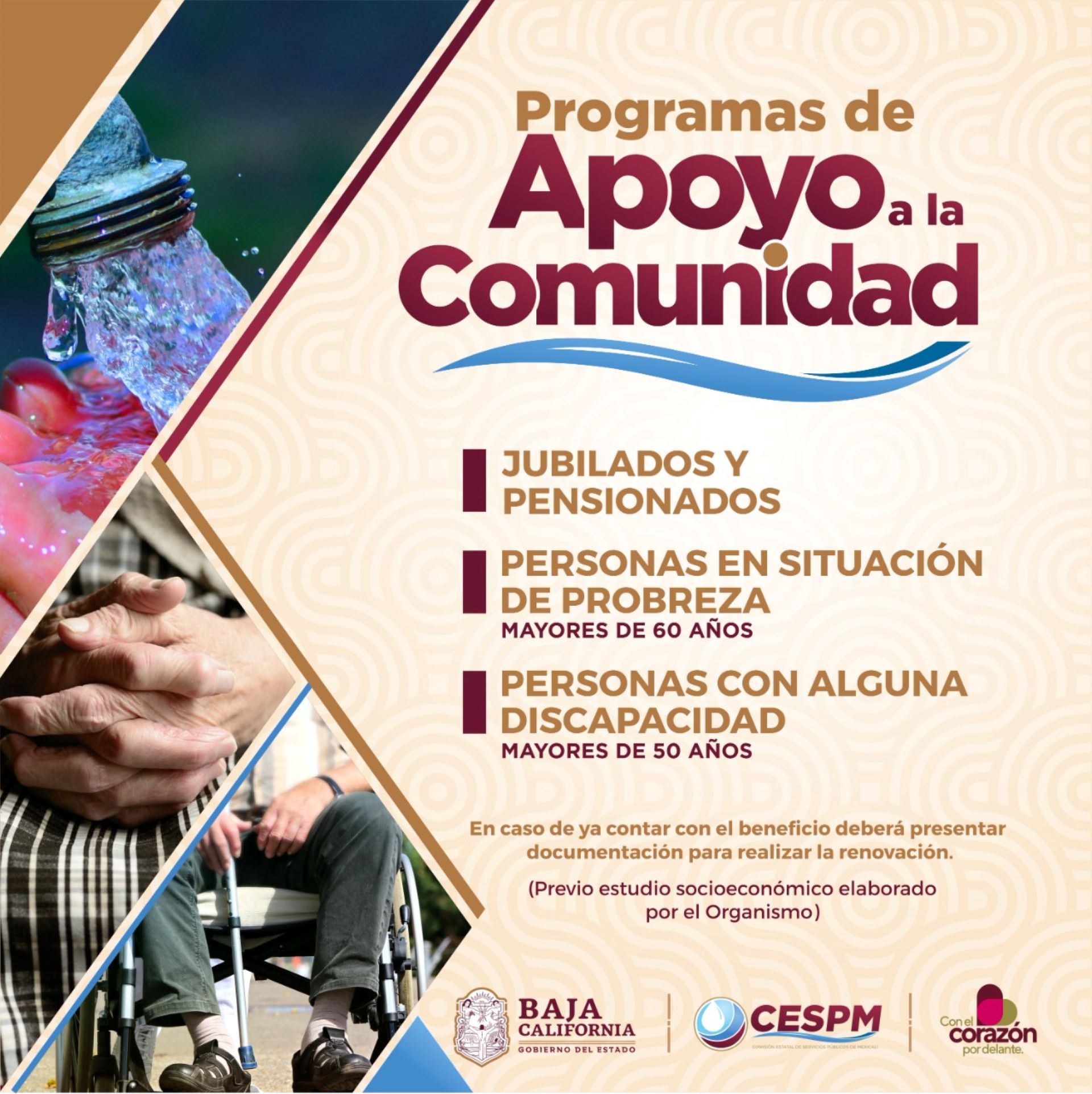 Continúa CESPM con el programa de apoyos para jubilados, pensionados y personas en condiciones de vulnerabilidad