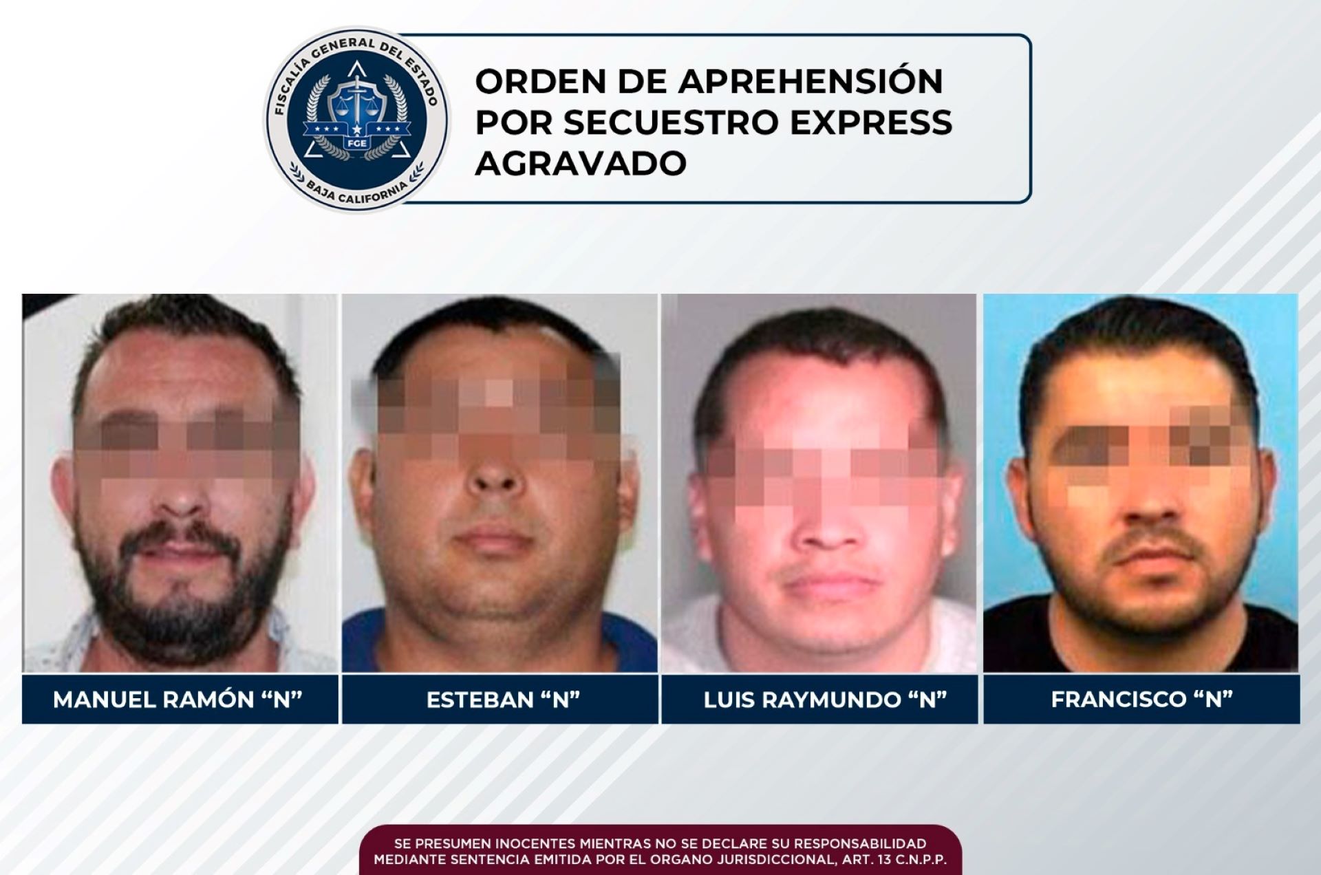 “Deltas” logran el arresto de cuatro presuntos secuestradores de médico en Tijuana: FGE