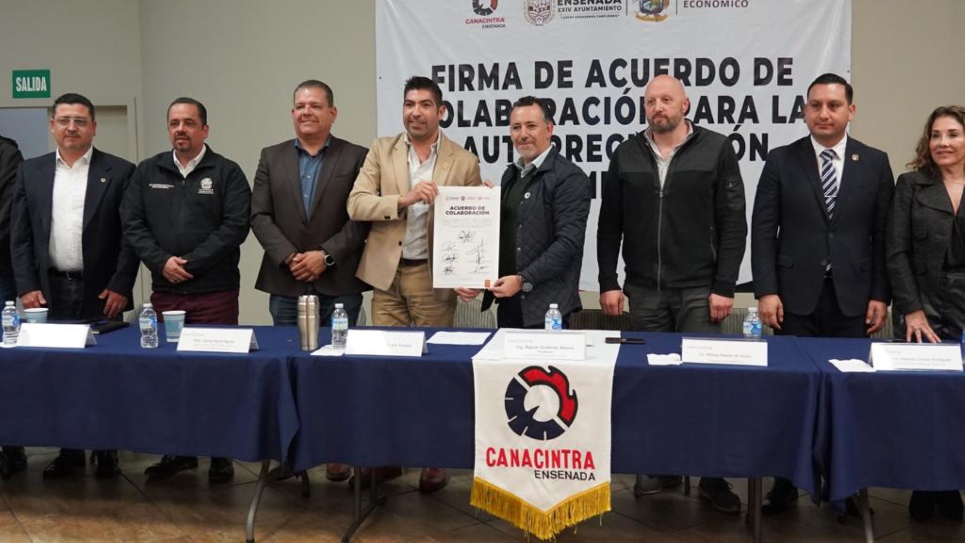 Firma Gobierno de Ensenada acuerdo para la autorregulación de empresas afiliadas a Canacintra
