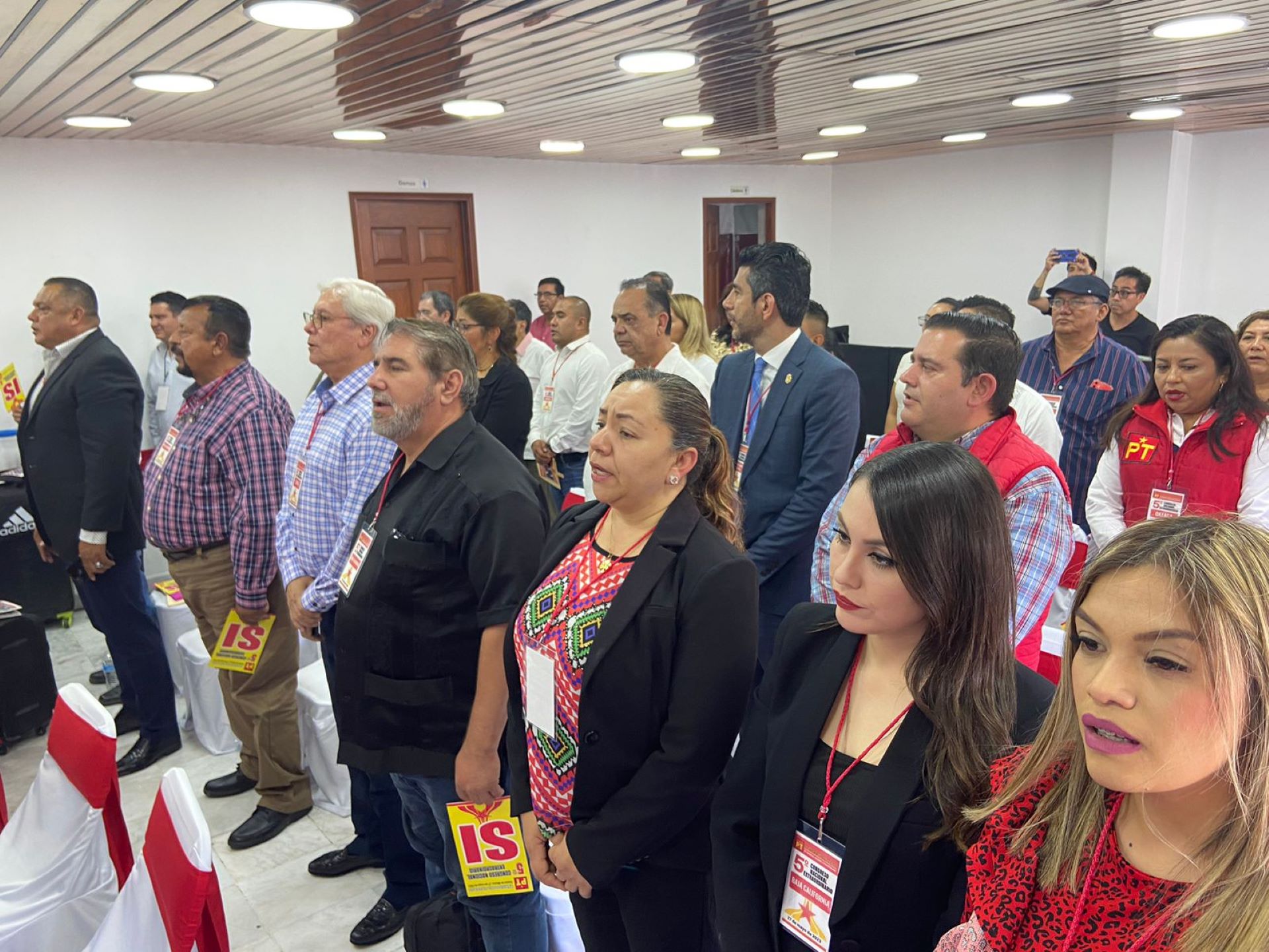 Histórica participación de delegación del PT de BC en el 5º. Congreso Nacional Extraordinario en CDMX