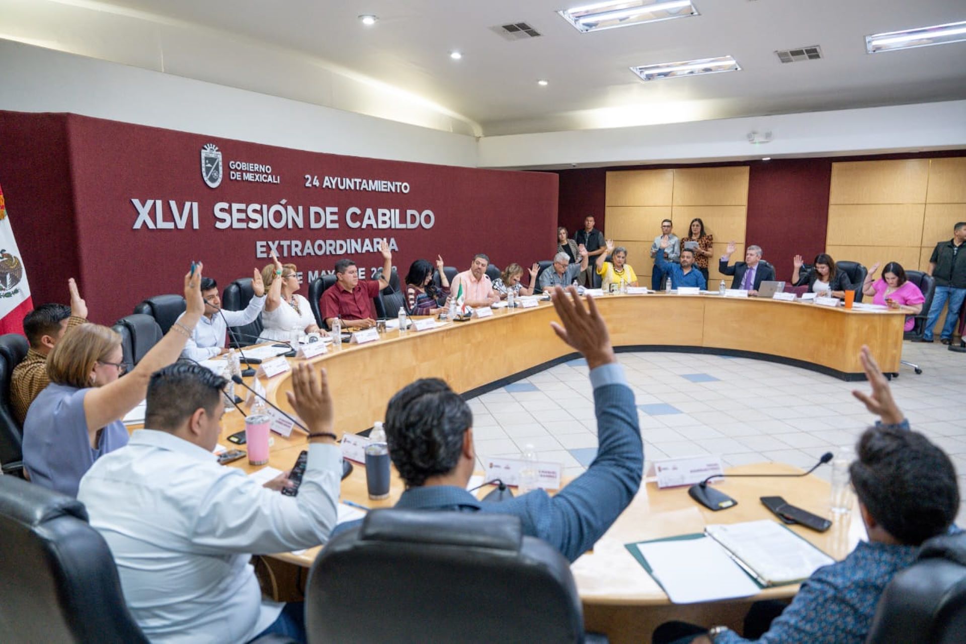 Cabildo de Mexicali aprueba convenio para pago de jubilaciones y pensiones de trabajadores municipales.