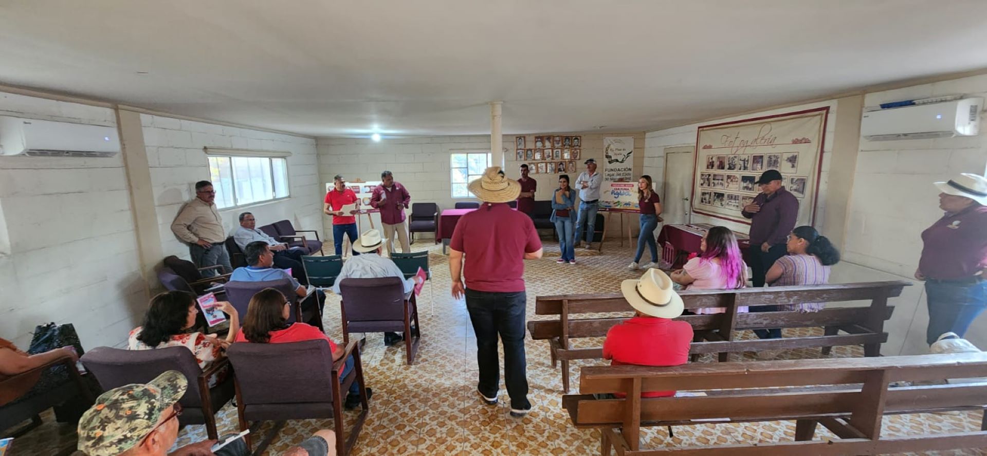 Entrega CESPM obra de agua potable en ejido Plan de Ayala