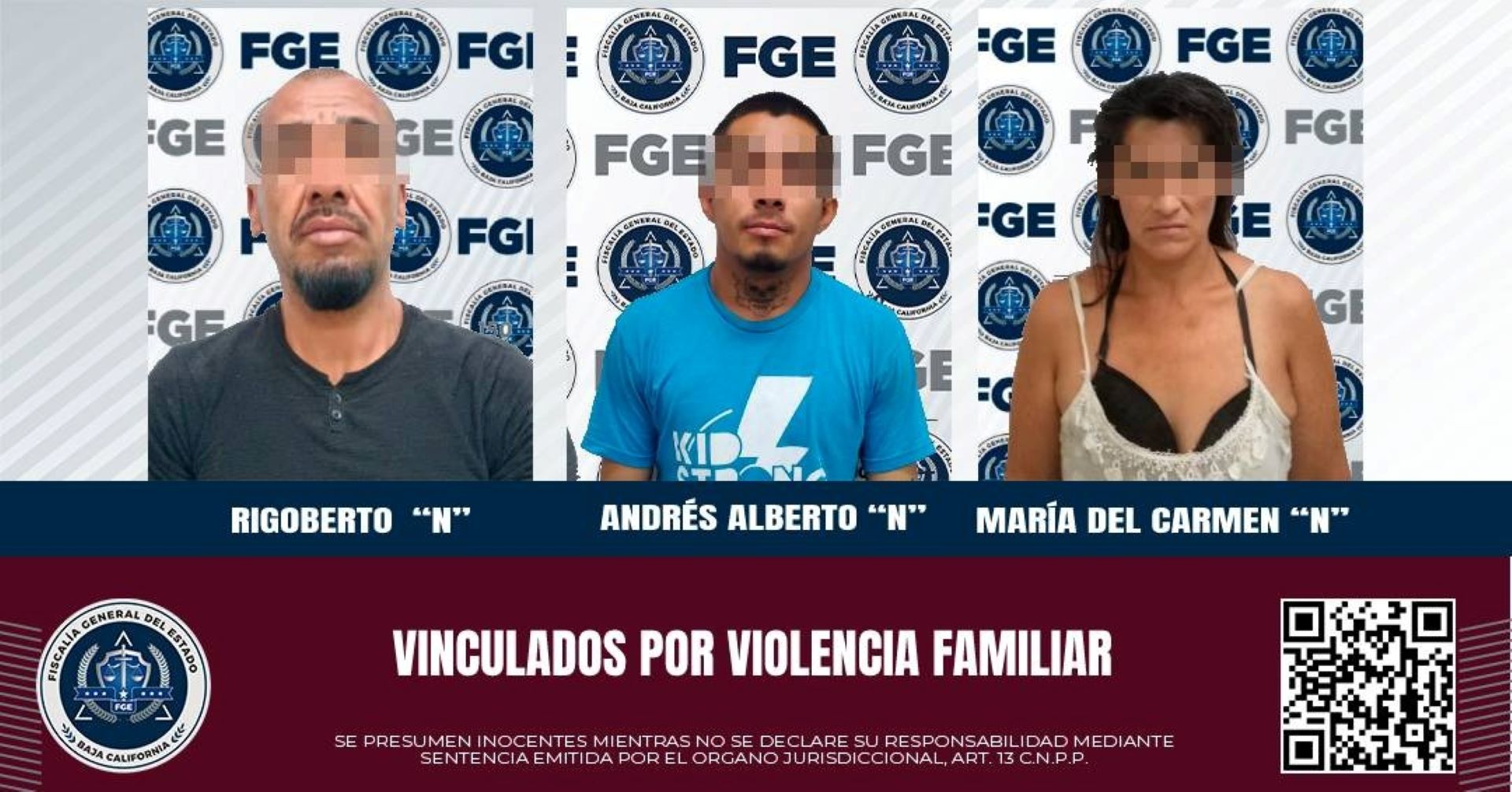 Acusados por el delito de violencia familiar quedan a prisión preventiva