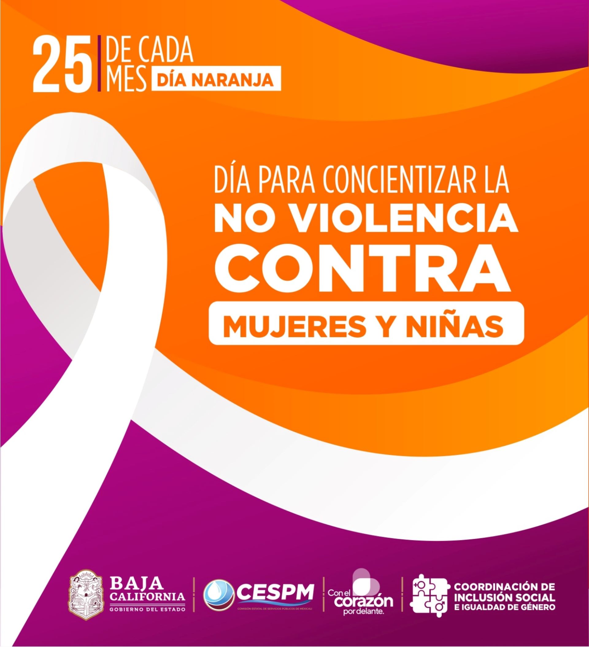 Invita CESPM a concientizar sobre la violencia contra las mujeres este Día Naranja