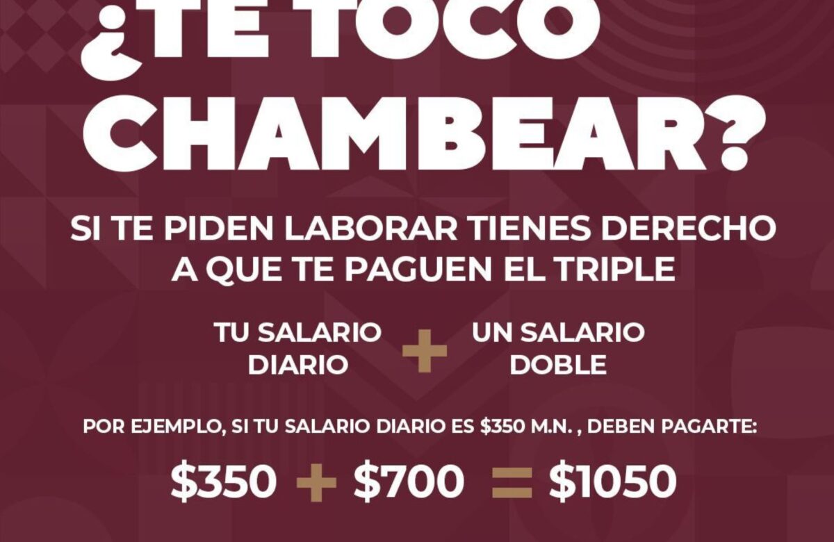 Informa STPS sobre pago triple o descanso por este sábado 16 de septiembre