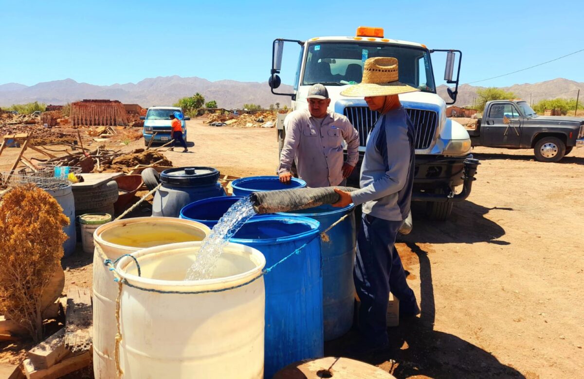 Recibe poblado Ladrillera Progreso agua para el bienestar de sus residentes