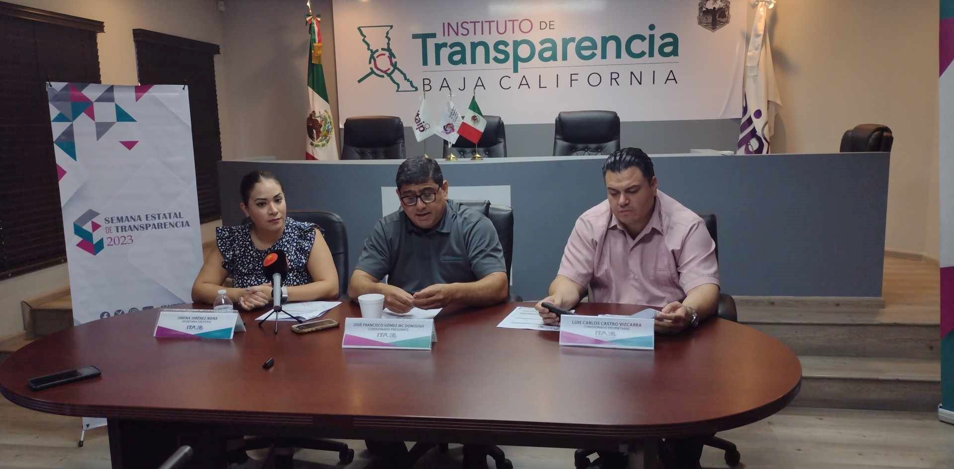 Realizarán semana estatal de la transparencia 2023 en BC