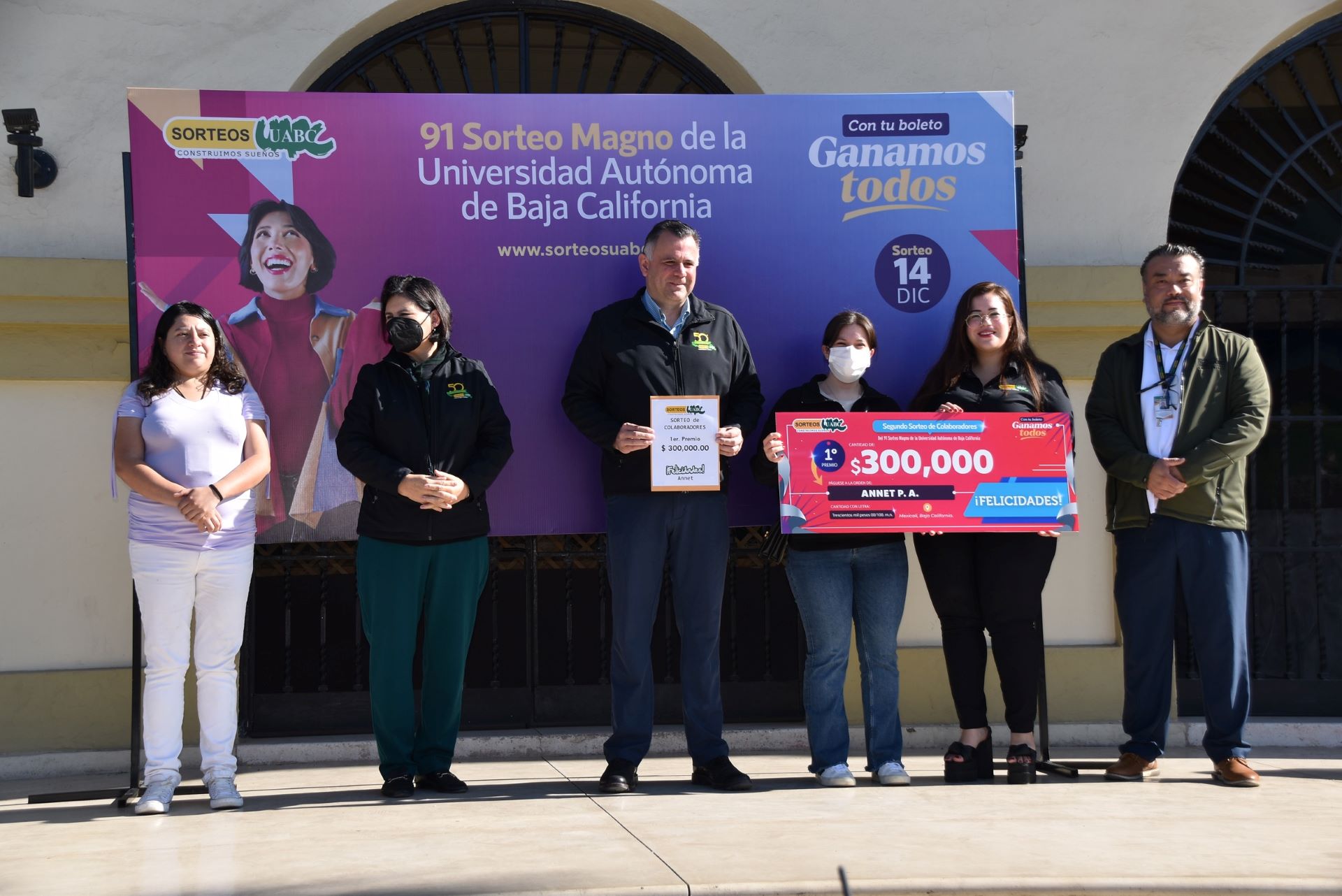 UABC entregó premios principales del 91 Sorteo Magno