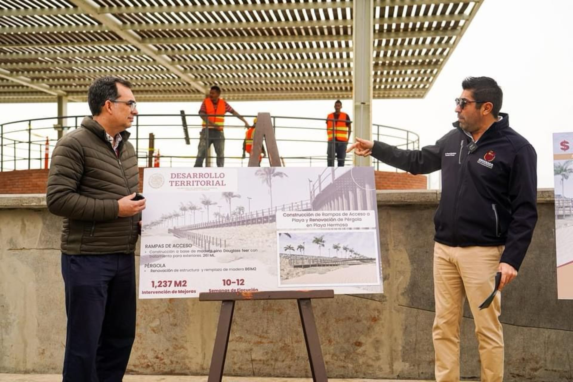 Encabeza Armando Ayala plan de mejoras por 12 MDP en Playa Hermosa