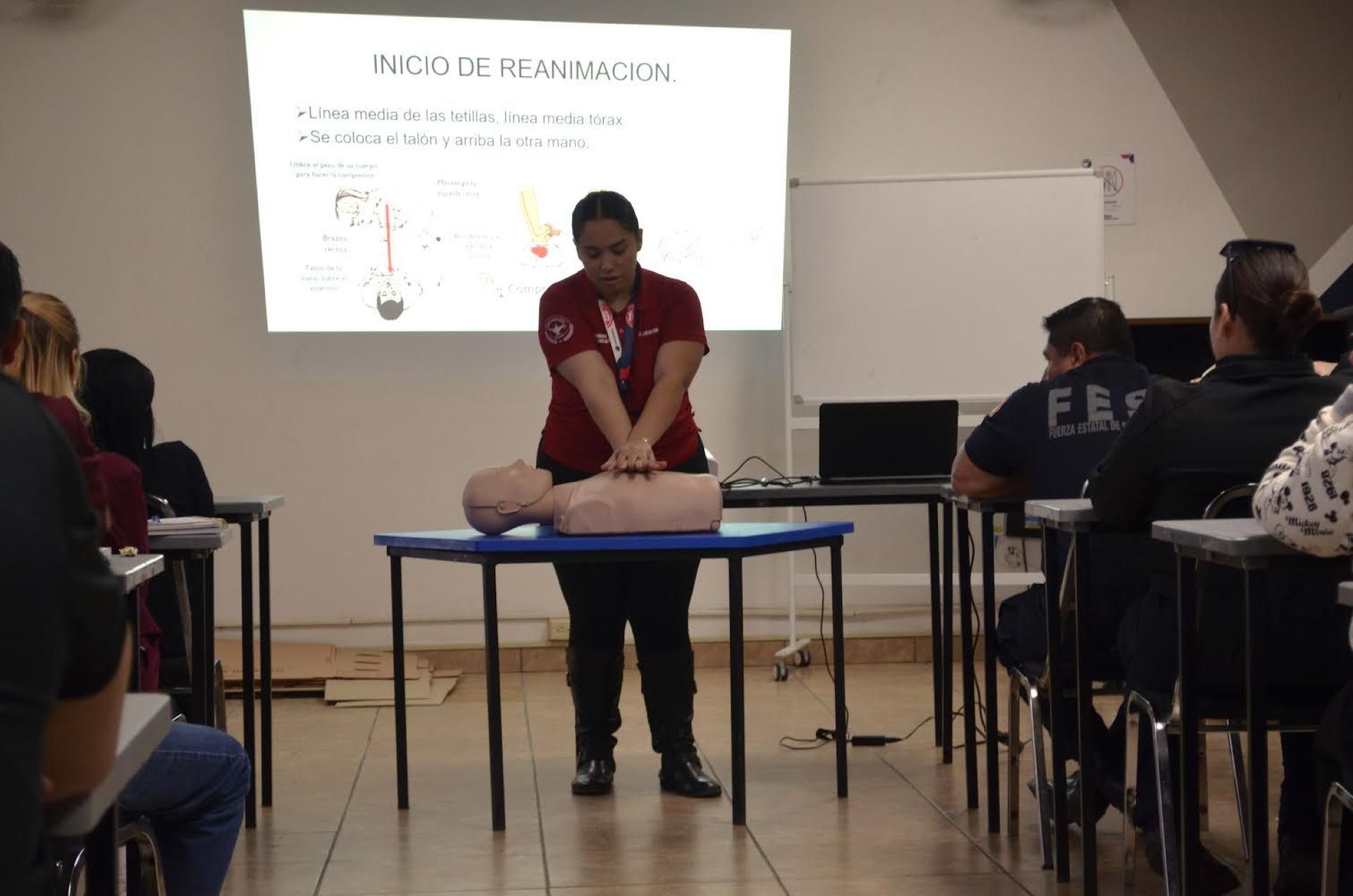 Amplían conocimiento en primeros auxilios a personal de prevención de la SSCBC