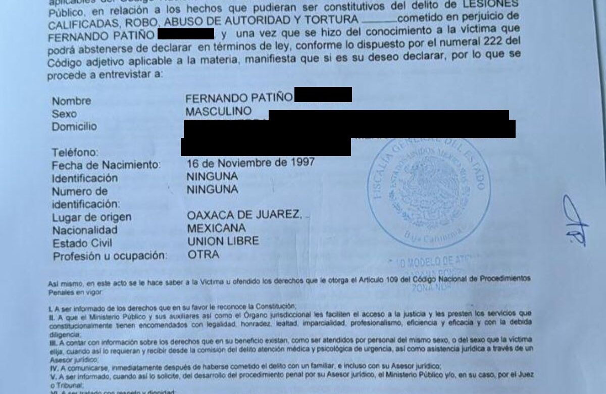 Investiga FGE a elementos FESC por tortura y abuso policial: Fiscal