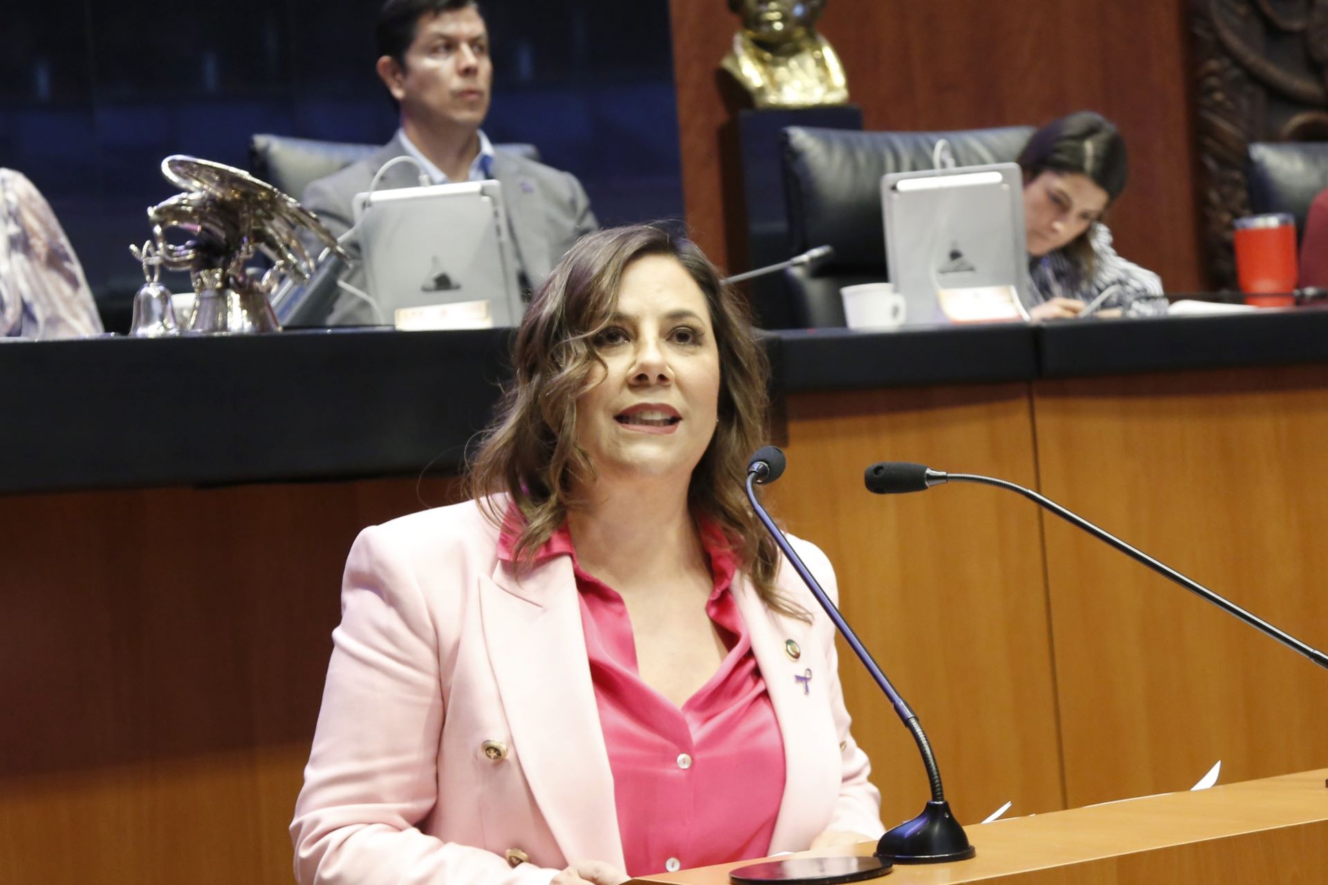 Cuestiona Gina Cruz el retraso en la aprobación de iniciativa crucial para dignificar la función policial