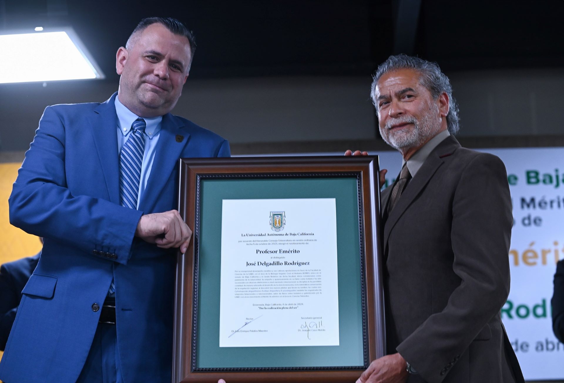 El doctor José Delgadillo es Profesor Emérito por la UABC