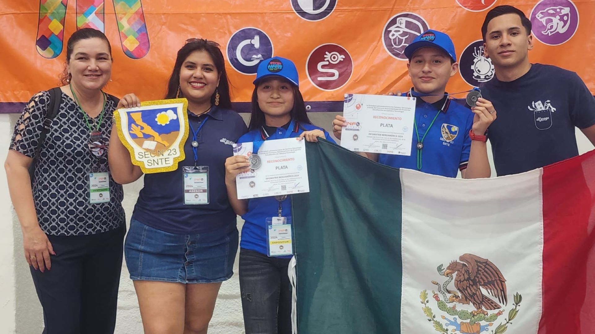 Estudiantes de Mexicali obtienen medalla de plata y mención honorífica en el concurso Informatrix Iberoamérica 2024