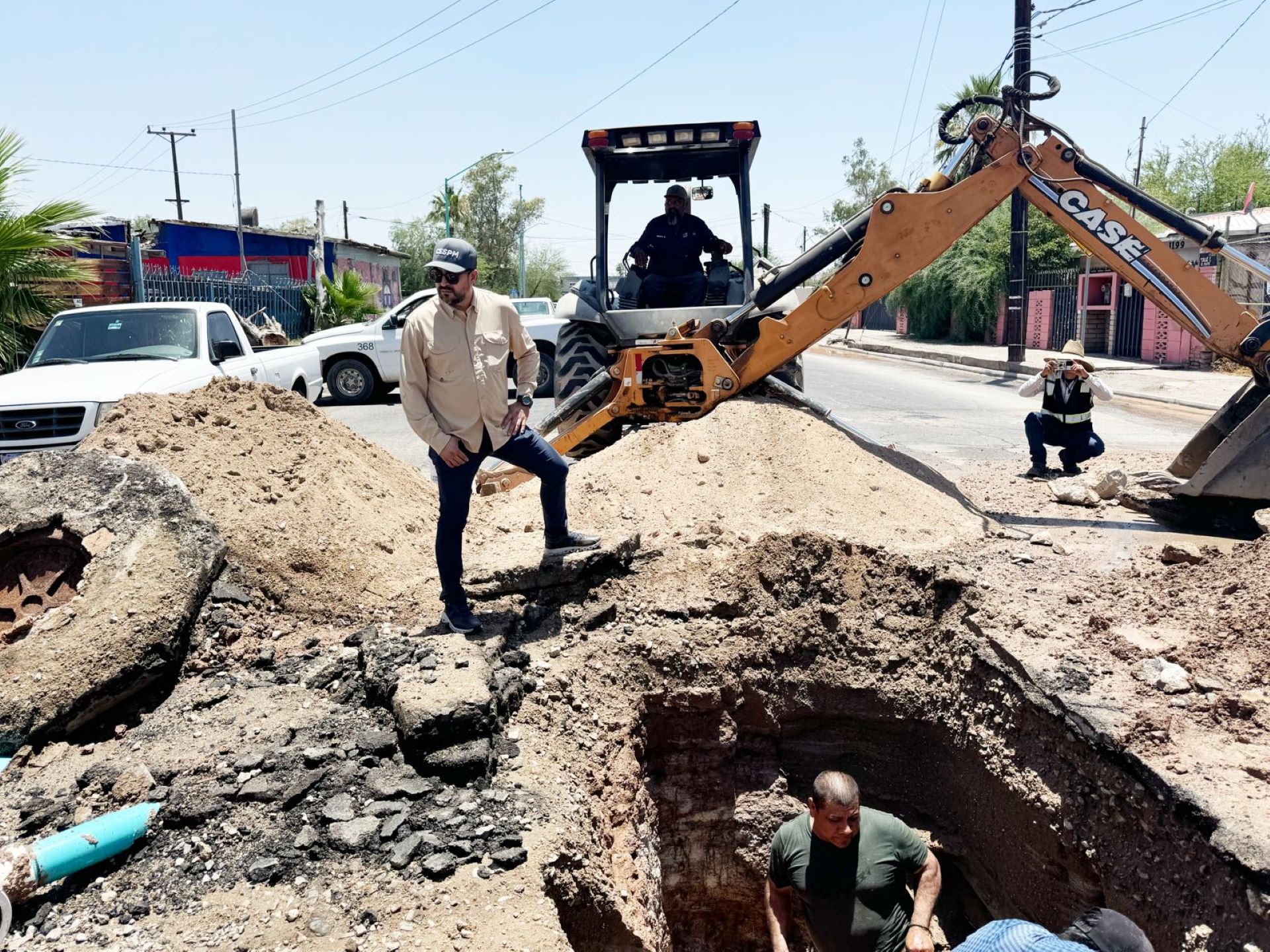 Director de CESPM realiza recorrido por obras de infraestructura hídrica en Mexicali