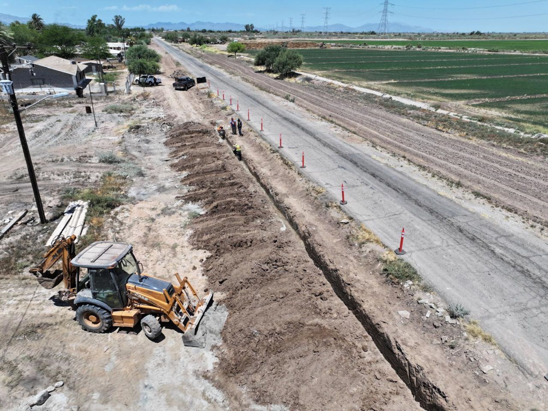 CESPM construye red de agua potable en la Colonia Silva del Valle de Mexicali