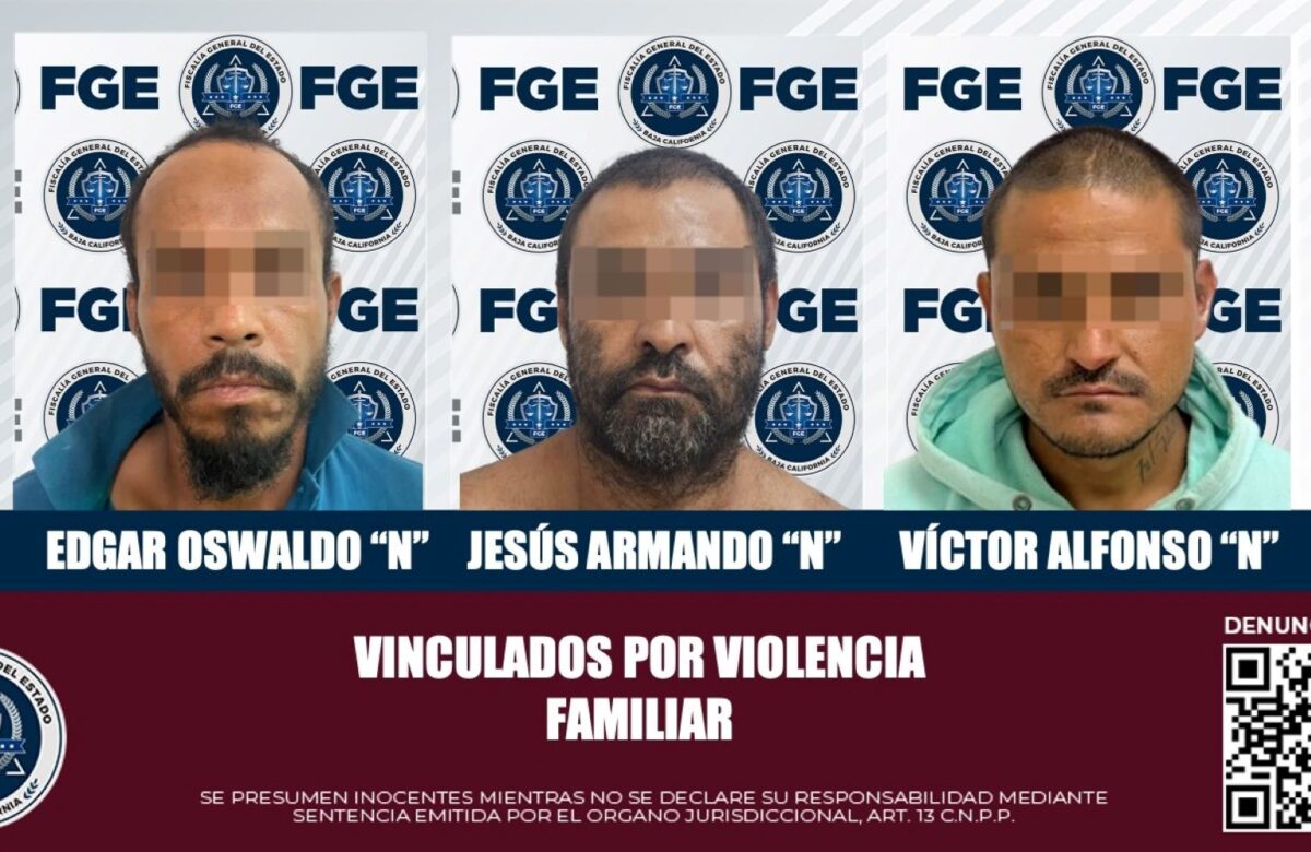 Tres acusados de agredir a familiares quedaron en prisión preventiva