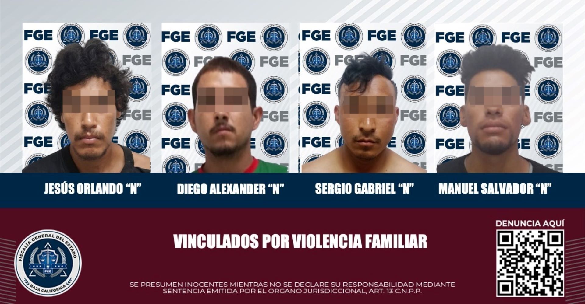 Violentos sujetos, vinculados por agredir a sus familiares