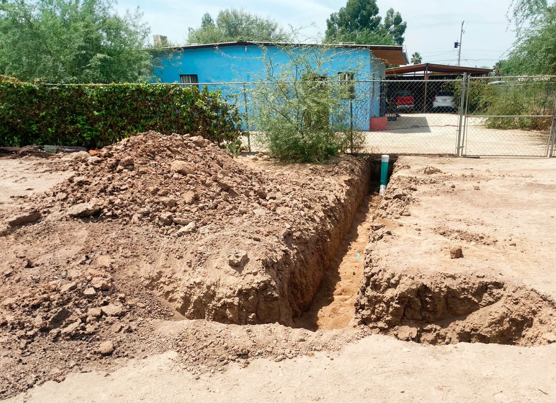 CESPM avanza en la construcción del alcantarillado sanitario en colonia Santa Fe