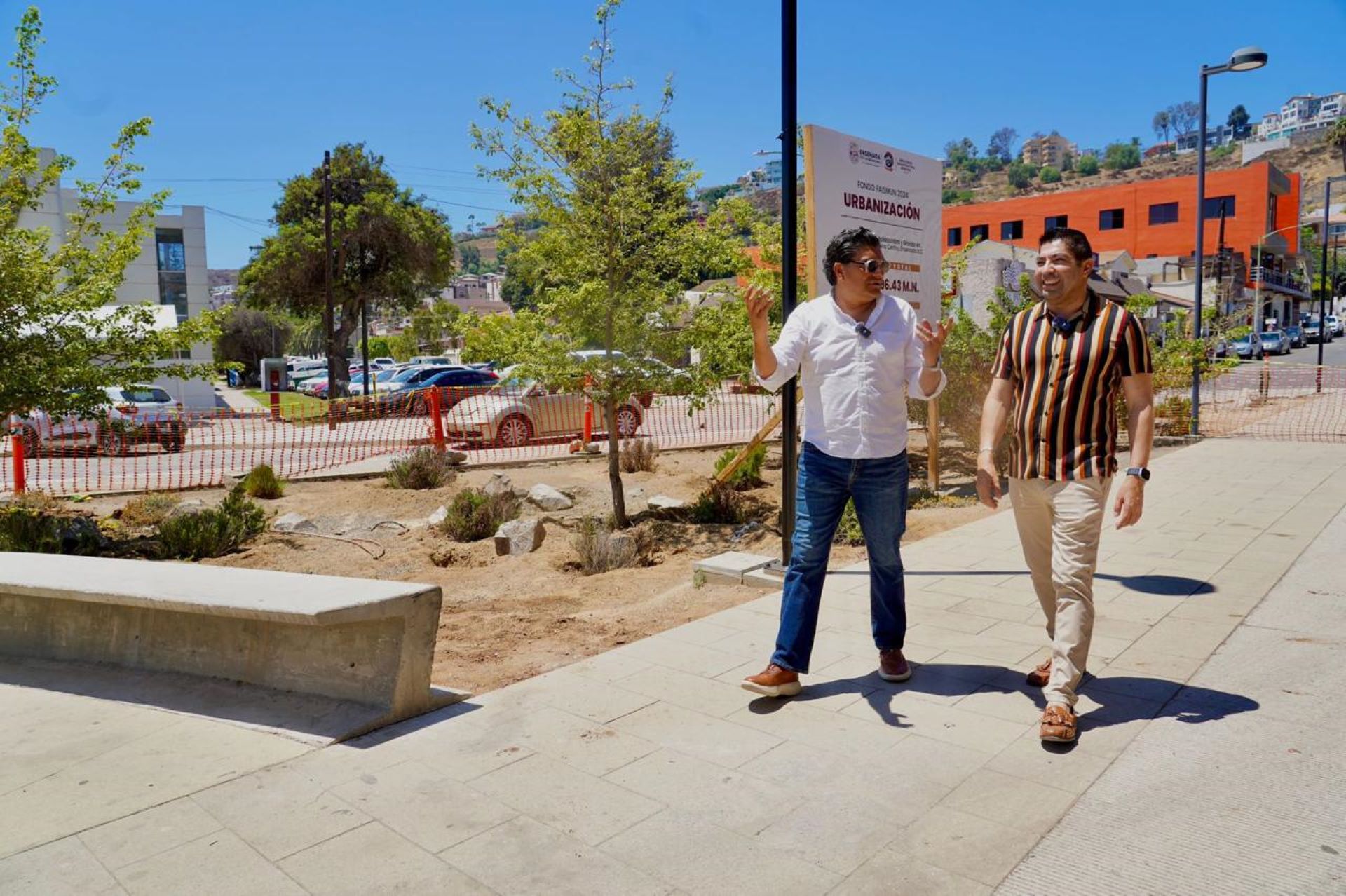 Supervisa alcalde Armando Ayala obras por más de 1.1 MDP en la “Plaza del Músico”