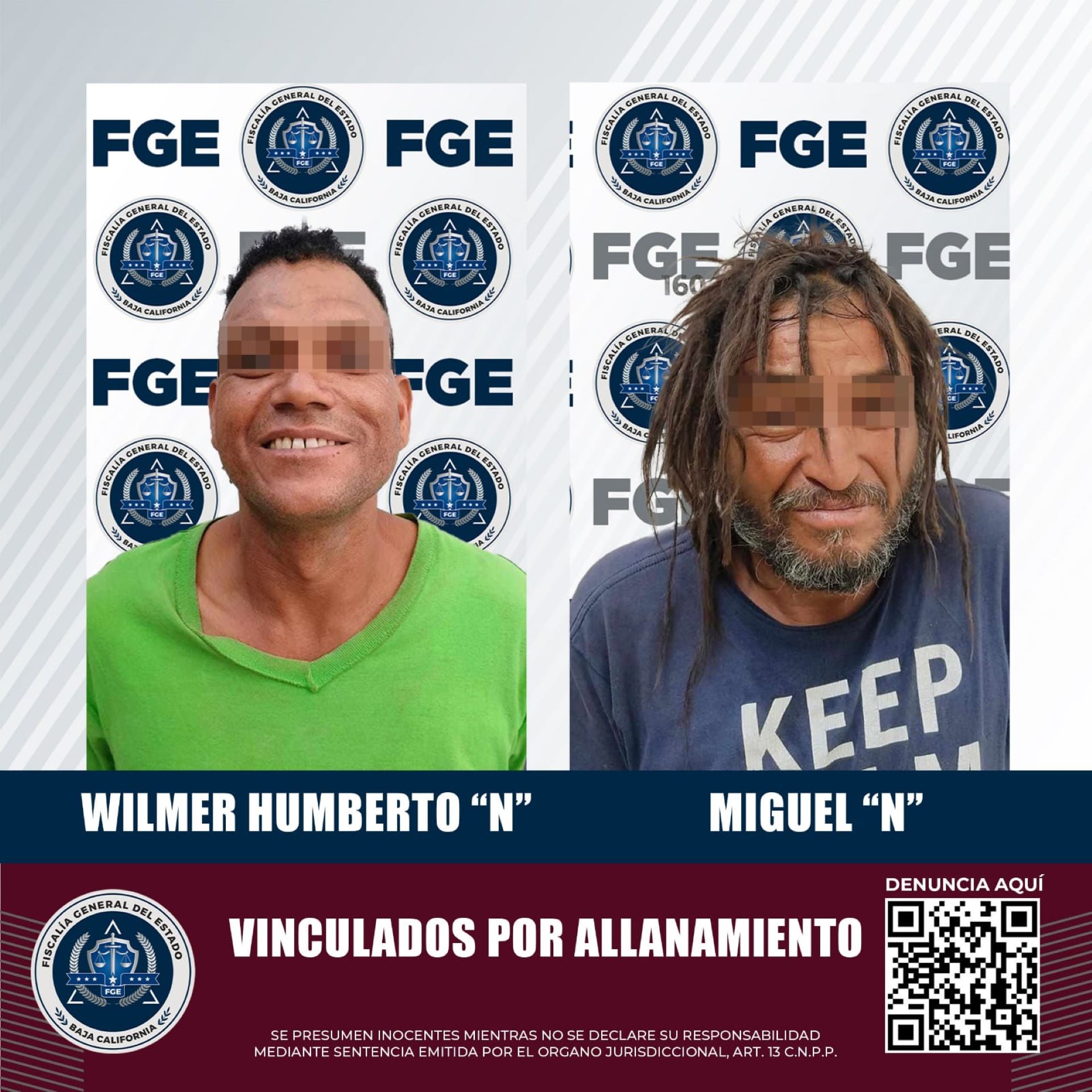 Dos imputados por allanamiento fueron vinculados a proceso