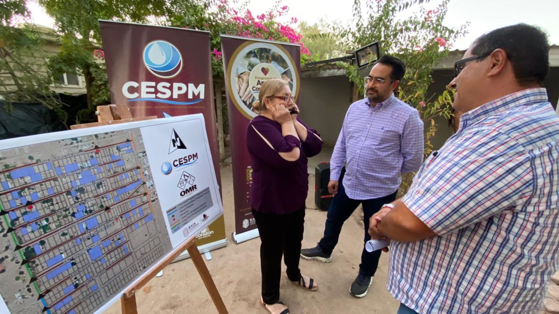 CESPM realiza reunión informativa en Hacienda Mexicali para introducción de red de agua potable tras 25 años sin servicio regular