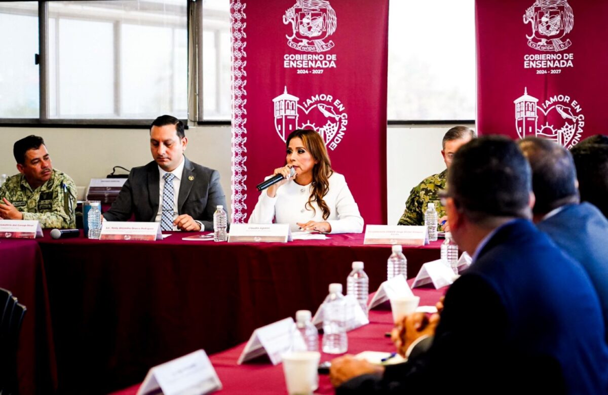 Preside alcaldesa Claudia Agatón la instalación de la Mesa de Seguridad para la Construcción de la Paz en Ensenada