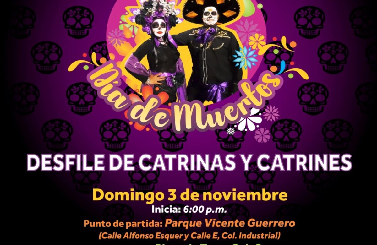 Gobierno de Mexicali invita a participar al desfile de catrinas y catrines