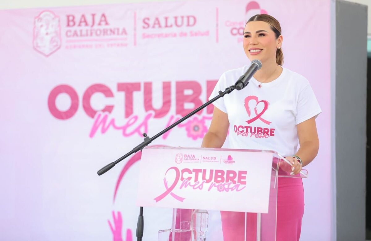 Reafirma gobernadora Marina del Pilar compromiso para prevenir cáncer de mama en BC