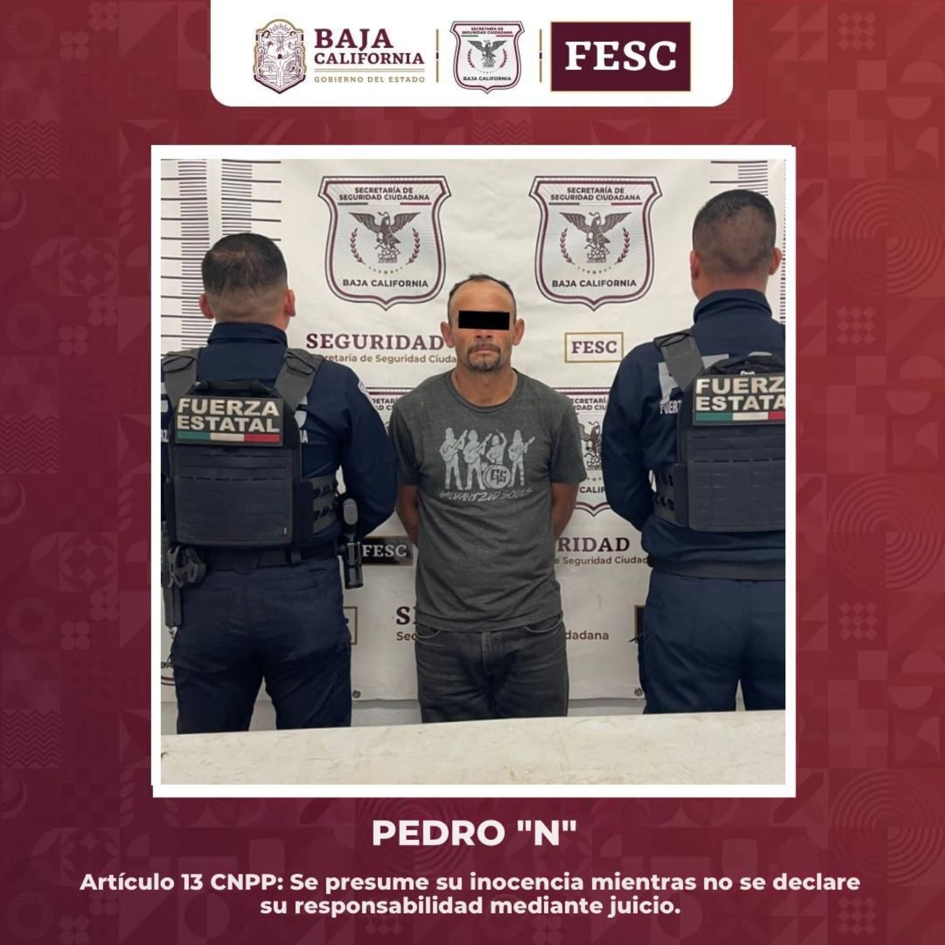 Captura FESC a dos prófugos de la justicia de Baja California